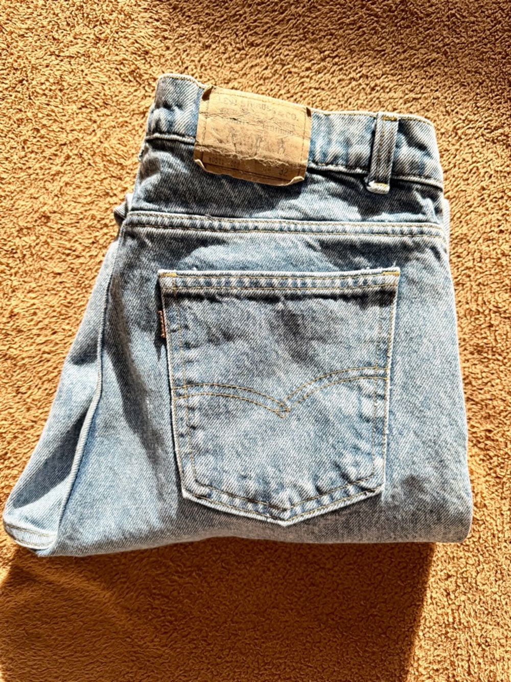 Vintage orange tab 511 1980s acid wash Levi’s